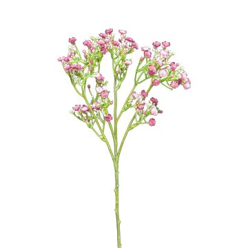 Umělý dětský dech CECILIA, tmavě růžový, 45cm, Ø1cm