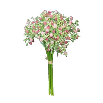 Umělý dětský dech CECILIA, tmavě růžový, 30cm