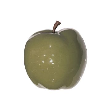 Dekorační jablko LINSHUO, lesklé šedozelené, 14cm