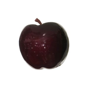 Umělé jablko LINSHUO, lesklé vínové, 14cm