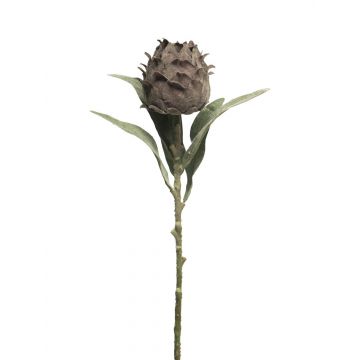 Umělý květ artyčoku LANQIN, vínová, 60cm