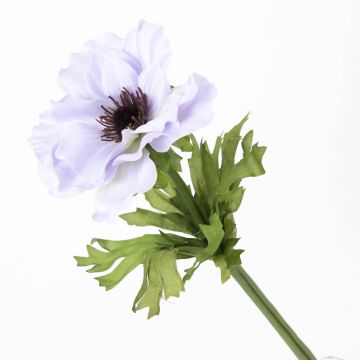 Umělá květina sasanka FRANCA, fialová, 35cm, Ø9cm