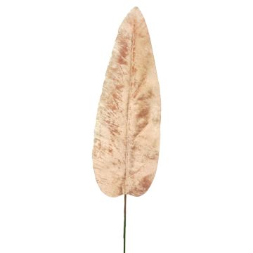 Sametový banánový list AOXUE, růžový, 70cm