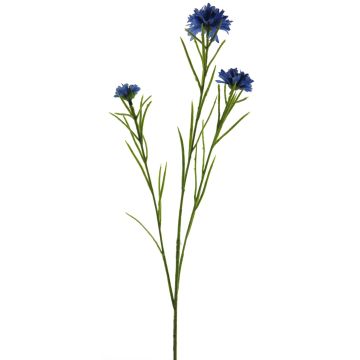 Umělá větev květiny chrpa NAWEN, modrá, 65cm