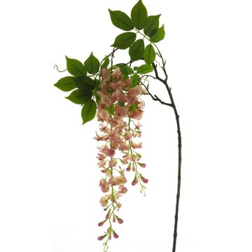 Umělá květina vistárie LIANMU, růžová, 140cm