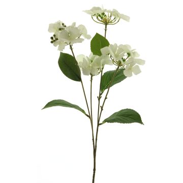 Umělá květina hortenzie PINNIAN, bílá, 70cm