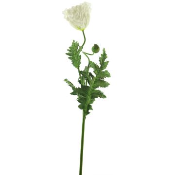Dekorativní květina vlčí mák MIANCUI, bílá, 100cm