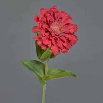 Umělá květina cínie MIANMO, červená, 60cm