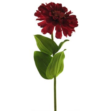 Umělá květina cínie MIANMO, červená, 60cm