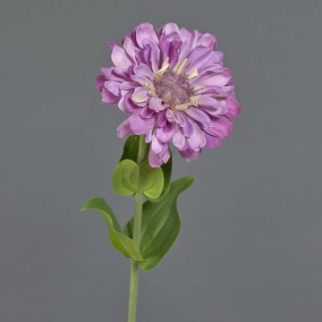 Umělá květina cínie MIANMO, fialová, 60cm