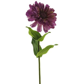 Umělá květina cínie MIANMO, fialová, 60cm