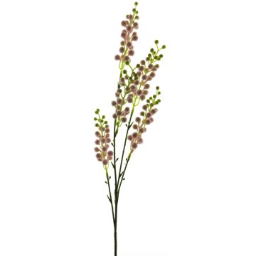 Umělá větev mimózy CHENWU, s květy, růžovo-zelená, 70cm