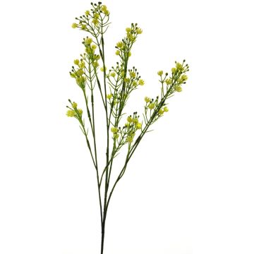 Dekorační květina dětský dech LINFENG, žlutá, 70cm