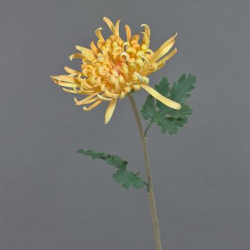 Deko květina chryzantéma YASULI, oranžovo-žlutá, 70cm