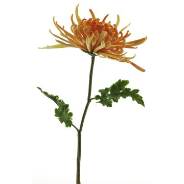 Deko květina chryzantéma YASULI, oranžovo-žlutá, 70cm