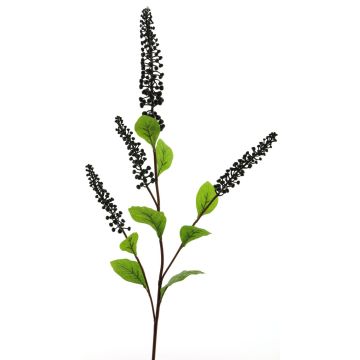 Dekorační větev líčidlo jedlé SULIYA, bobule, černo-fialová, 95cm
