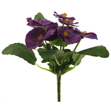 Umělá květina maceška FANGMU na zápichu, fialová, 20cm