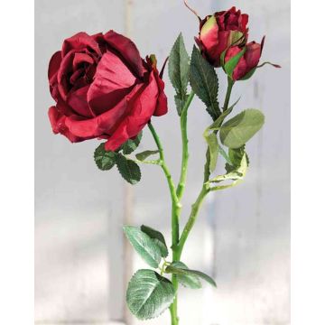 Textilní růže SOLERA, červená, 50cm, Ø9cm