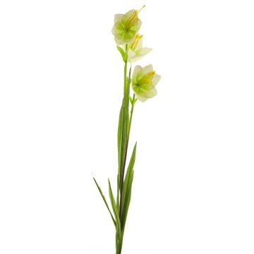 Dekorativní květina zvonek WENXIN, krémově zelená, 80cm