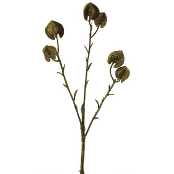 Umělá větev Physalis CUIXIA s plody, starozlatá, 40cm