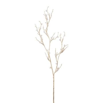 Dekorativní větev FRILOX s bobulemi, šampaňské, 85cm