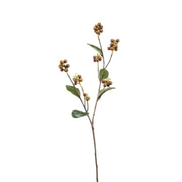 Umělá větvička sněženky ÜBBE s bobulemi, hnědá, 70cm