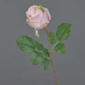 Umělá růže POPI, světle růžová, 55cm, Ø7cm