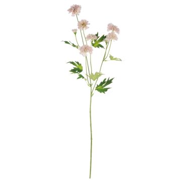 Umělá větvička chryzantémy REINHARDA, růžovo-bílá, 65cm