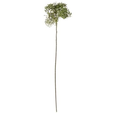 VARINKA umělá sněhová koule s poupaty, suchý vzhled, zelená, 55cm