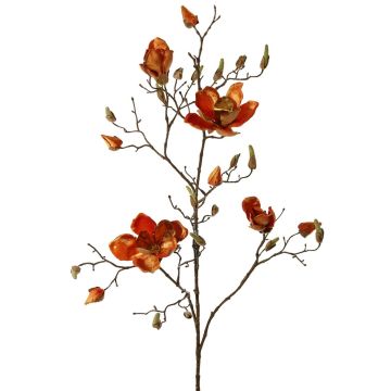 Sametová magnólie JACKA, oranžová, 105cm
