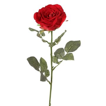 Textilní růže HUSA, červená, 75cm, Ø10cm