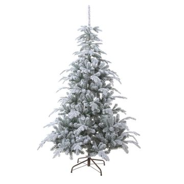 Umělý vánoční stromek CALUNA, zasněžený, 210cm