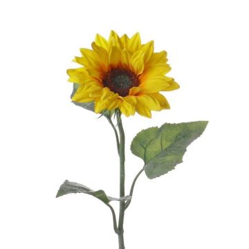Textilní květina slunečnice LUPITA, žlutá, 80cm, Ø17cm