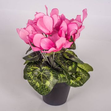 Umělý brambořík HEIDI v dekoračním květináči, růžová, 25cm, Ø5-8cm