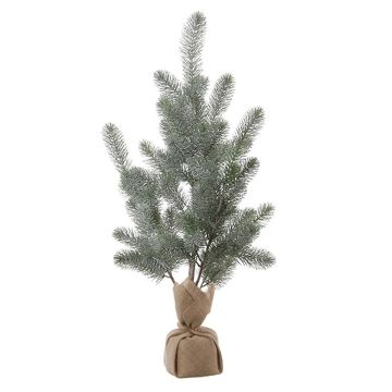 Umělá jedle DARIMA v jutovém pytli, zmrzlá, 95cm