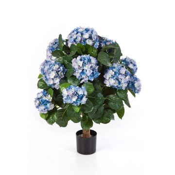 Umělá květina hortenzie HARUKA na stonku, modrá, 60cm, Ø9-16cm