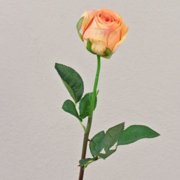 Umělá růže SAPINA, žlutooranžová, 60cm, Ø6cm