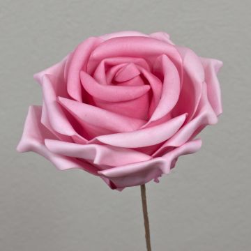 Umělá růže REGINE, růžová, 30cm, Ø16cm