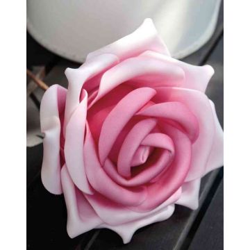 Umělá růže REGINE, růžová, 30cm, Ø16cm