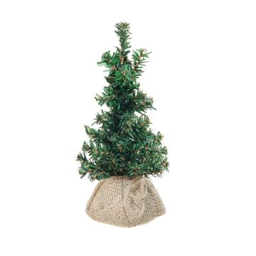Umělá jedle ALDON v jutovém pytli, 15cm