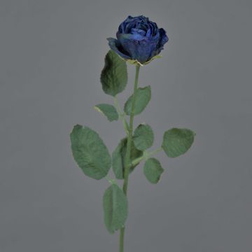 Umělá růže FREIDA, Eco Collection, královsky modrá, 60cm, Ø4cm