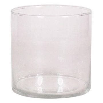 Skleněný svíčkový válec SANYA OCEAN, čirý, 12cm, Ø12cm