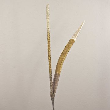 Umělé listy aloe aristata ALESANDRO, třpytky, hnědo-zlaté, 95cm