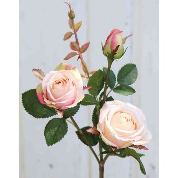 Textilní růže DELILAH, meruňkově růžová, 55cm, Ø6cm