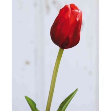 Plastový tulipán LONA, červený, 45cm, Ø4cm