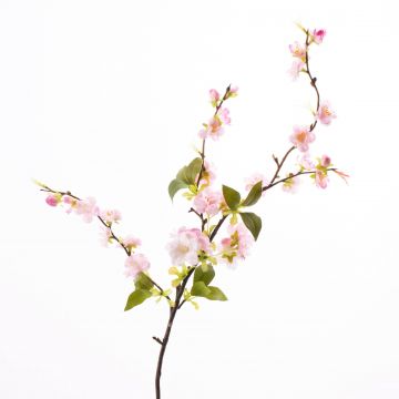 Umělá větvička s květy třešně VALESKA, růžová, 80cm
