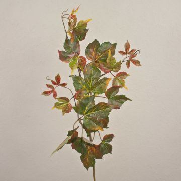 Umělá větev divoké vinné révy FLODINA, červeno-zelená, 70cm