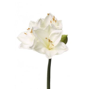 Umělá květina amaryllis BENITA, bílá, 55cm, Ø10cm