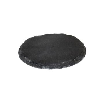 Kulatý břidlicový podnos MARIANO, antracit, Ø12cm