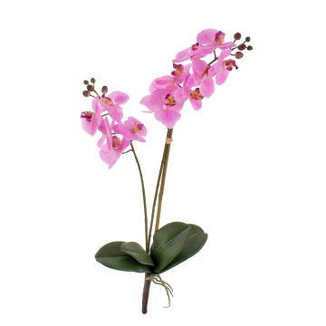 Umělá orchidej phalaenopsis CANDIDA na zápichu, růžová, 65cm